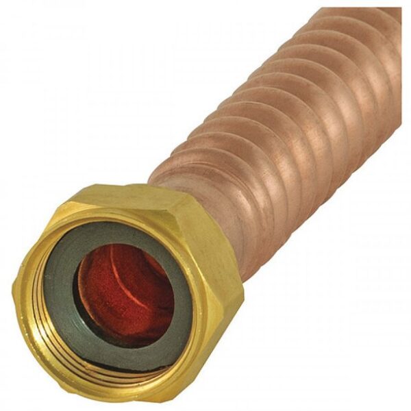 Eastman 0438118 Corrugated Copper Water Heater Connector, 18 inch Length