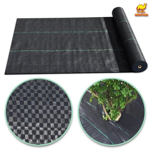 Strong Camel Garden Weed Barrier Landscape Fabric Durable Heavy-Duty Weed Block Gardening Mat (3’x100′)