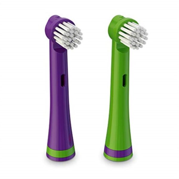 brusheez electronic toothbrush replacement brush heads (snappy the croc) _2 pack