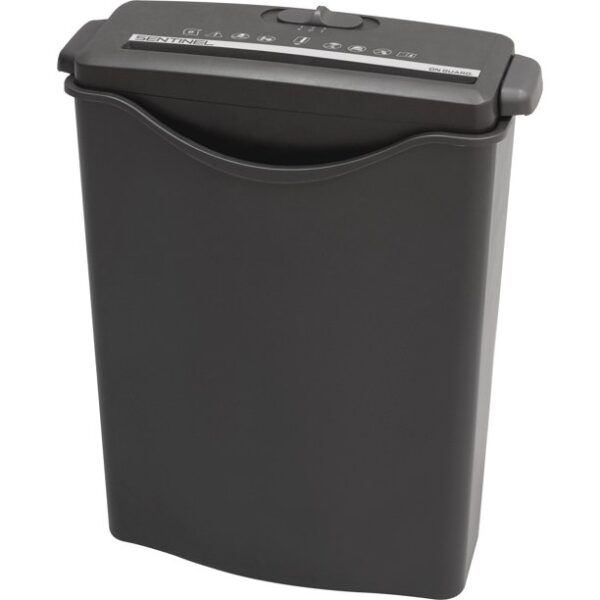 Sentinel FS60B 6 Sheet Strip Cut Paper Shredder Fits Over Wastebasket Included – Includes 1 Sample ShredCare Brand Lubricant Sheet