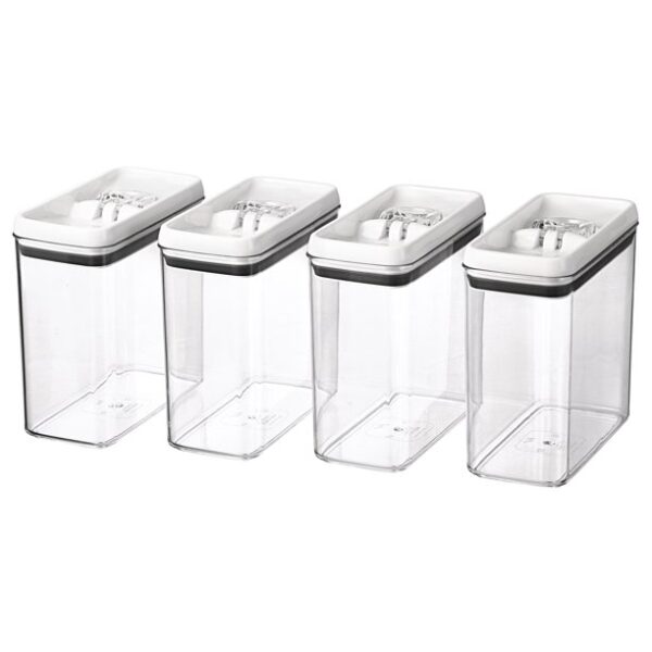 Better Homes & Gardens Flip-Tite Rectangular Container, 11.5 Cups – Set of 4