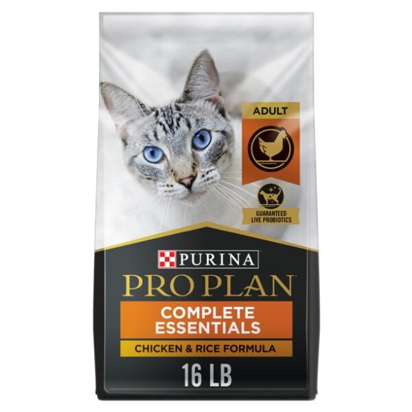 Purina Pro Plan High Protein Cat Food, Chicken and Rice Cat Food, 16 lb. Bag