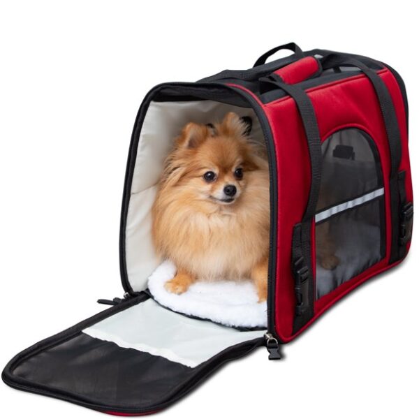 Paws & Pals Pet Carrier for Dogs and Cats – Soft-Sided FAA Airline Approved Easy Travel Deluxe