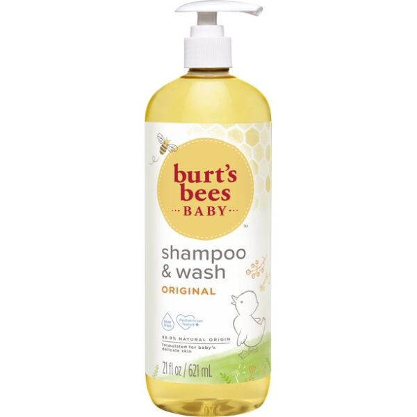 Burt’s Bees Baby Shampoo & Wash, Original Tear Free Baby Soap – 21 Ounce Bottle